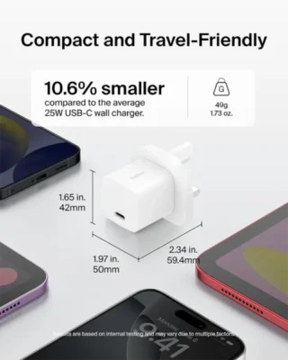 Belkin Boost Charge USB C Wall Charger25W White