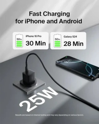 Belkin Boost Charge USB C Wall Charger 25W - Black