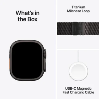 Apple Watch Ultra 2 GPS + Cellular 49mm Titanium Case with Titanium Milanese Loop - Middle East Version