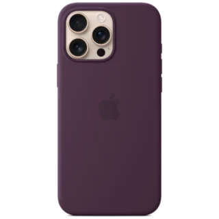 Apple iPhone 16 Pro Max Silicone Case with Mag Safe (MYYX3ZM/A) Plum