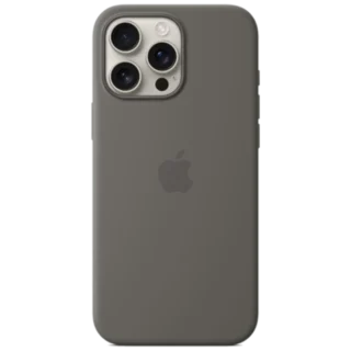Apple iPhone 16 Pro Max Silicone Case with Mag Safe (MYYX3ZM/A) Stone Grey