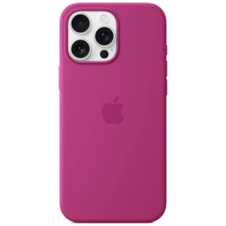Apple iPhone 16 Pro Max Silicone Case with Mag Safe (MYYX3ZM/A) Fuchsia