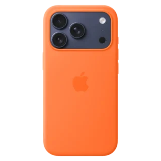 Apple iPhone 17 Pro Silicone Case with Mag Safe Orange