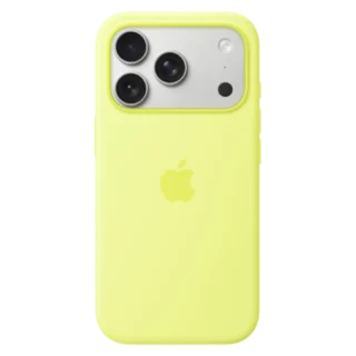Apple iPhone 17 Pro Silicone Case with Mag Safe Neon Yellow