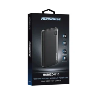 ROCKROSE 10000mAh Portable Power Bank with Dual USB A Fast Charging