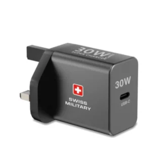 Swiss Military 30W Ga N II USB C PD Charger with 1.5m Cable