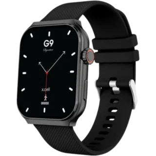 X Cell G9 Signature Smart Watch with 2 Additional Premium Silicone Straps Black 500x