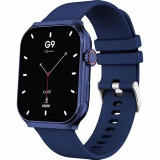 X Cell G9 Signature Smart Watch with 2 Additional Premium Silicone Straps - Blue
