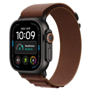 Apple Watch Ultra 4 GPS Cellular 49mm Black Titanium Casewith Burgundy Alpine Loop