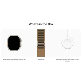 Apple Watch Ultra4GPS Cellular 49mm Natural Titanium Casewith Desert Alpine Loop