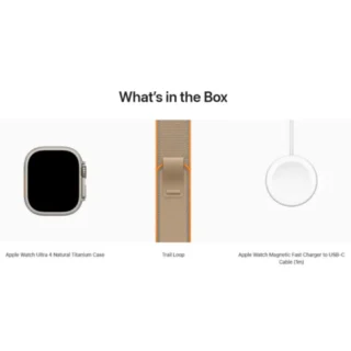 Apple Watch Ultra 4 GPS Cellular 49mm Natural Titanium Case with Sand Trail Loop