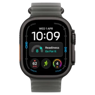 Apple Watch Ultra4GPS Cellular 49mm Black Titanium Casewith Translucent Black Ocean Band