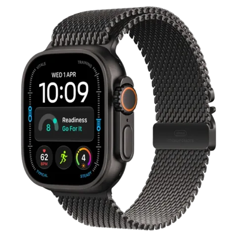 Apple Watch Ultra 4 GPS + Cellular 49mm Titanium Case with Titanium Milanese Loop