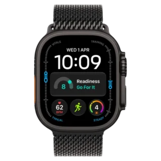 Apple Watch Ultra 4 GPS Cellular 49mm Black Titanium Case with Black Titanium Milanese Loop