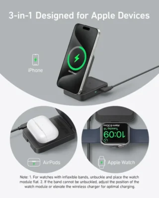 Anker Mag Go Wireless Charging Station Foldable3 in-1