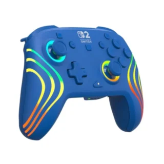 Turtle Beach Nintendo Switch 2 - Afterglow Wave Wireless RGB Gaming Controller - Blue product image — product view 3
