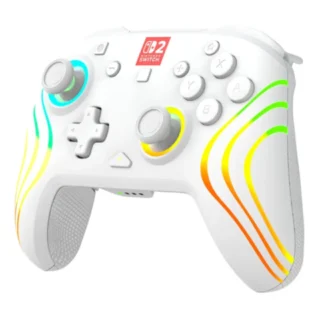 Turtle Beach Nintendo Switch 2 - Afterglow Wave Wireless RGB Gaming Controller - White product image — product view 2