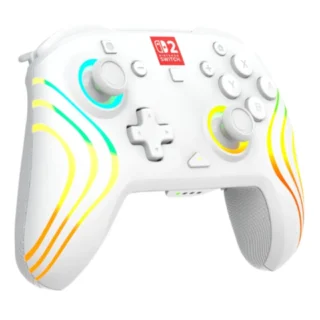Turtle Beach Nintendo Switch 2 - Afterglow Wave Wireless RGB Gaming Controller - White product image — product view 3