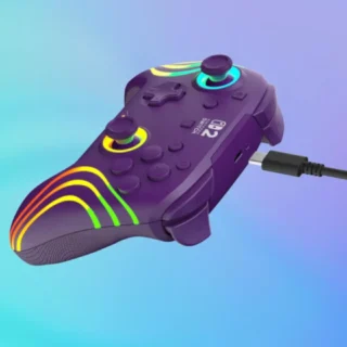 Turtle Beach Nintendo Switch 2 Afterglow Wave Wireless RGB Gaming Controller - Purple product image — product view 2