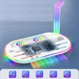 JYS All-in-One Charging Station with Cooling – White product image — product view 3