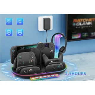 JYS All-in-One Charging Station with Cooling – Black product image — product view 2