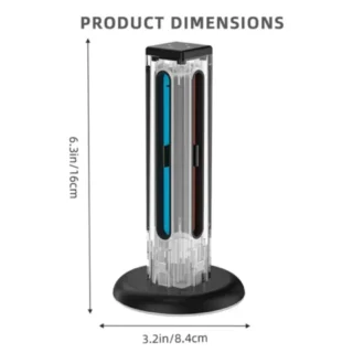 JYS 4-in-1 Controller Charging Dock – Transparent product image — product view 2