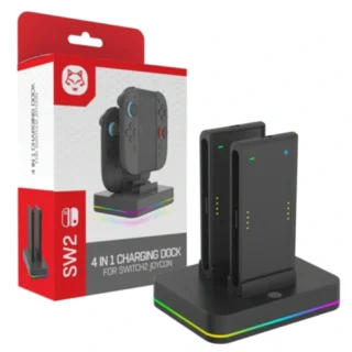 4-in-1 RGB Joy-Con Charging Dock for Nintendo Switch 2 – Black product image