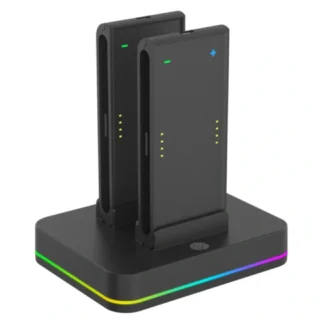 4-in-1 RGB Joy-Con Charging Dock for Nintendo Switch 2 – Black product image — product view 4