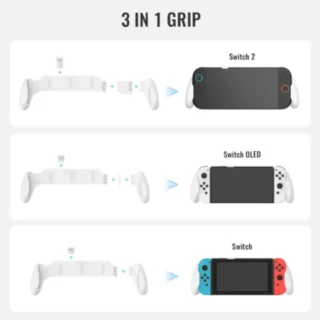 JYS-NS2297 Controller Grip – Black product image — product view 3