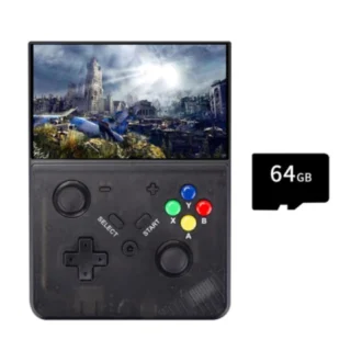 R43 Pro M18 Retro Handheld Console 64GB – Black product image — product view 2