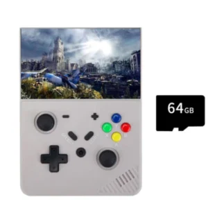 R43 Pro M18 Retro Handheld Console 64GB – Grey product image — product view 2