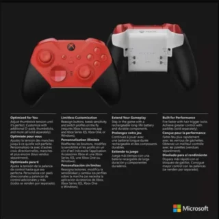 Xbox Elite Series 2 Core Controller – Red / Black product image — product view 4