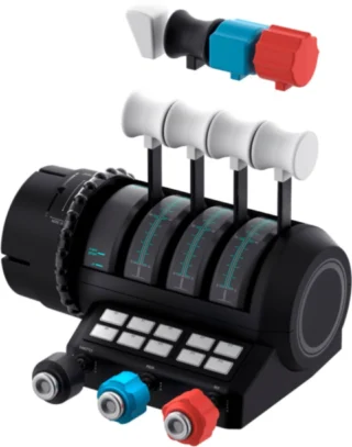 VelocityOne Flight Control System for Xbox / PC – Black product image — product view 3