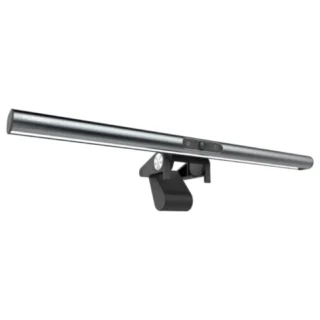 Porodo LumaView Full HD Webcam and Desk Light – Gray product image — product view 3