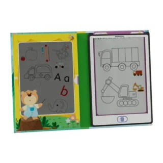 Porodo Kids 8.5-inch Tracing Tablet with 20 Cards – Black product image — product view 3