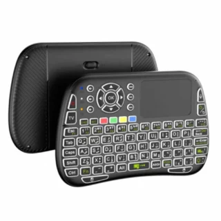 Porodo Mini Wireless Touch Keyboard – Black product image — product view 2