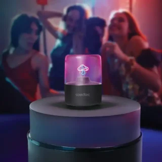Porodo Soundtec Marlo Wireless Speaker – Black product image — product view 3