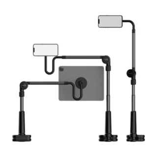 Porodo Lazy Man Stand with Magnetic Suction 92CM - Black product image