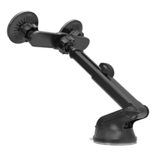 Porodo Dax-L Dual MagSafe Car Phone Mount with Adjustable Telescopic Arm - Black product image — product view 3