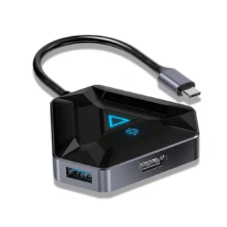Porodo Gaming 6in1 Usb-c Hub Type-c Pd 100w Hdmi Usb Sd Microsd - Black product image