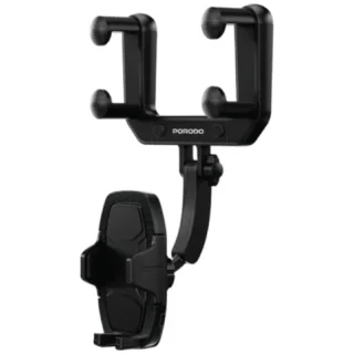 Porodo Mirror-Mounted Phone Holder Bracket with Extendable Arm - Black product image