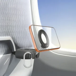 Porodo Loop Magnetic Phone Holder Adjustable Travel Mount - Black product image — product view 2