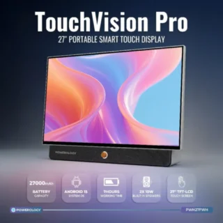 Powerology 27" TouchVision Pro PORTABLE SMART TOUCH DISPLAY product image — product view 3
