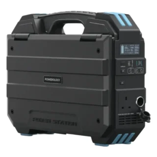 Powerology Helio 1600W Portable Solar Power Generator - Black product image — product view 2