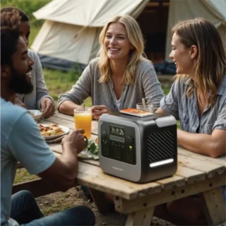 Powerology Pater III Portable Power Station 1200W - Gray product image