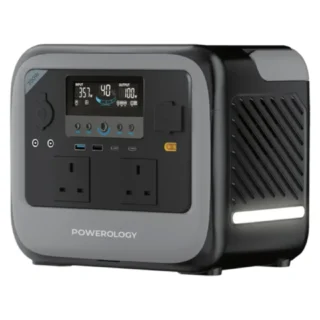 Powerology Pater II Portable Power Station 700W - Gray product image — product view 2