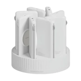 Powerology 8 In 1 Station 10000mah Pd 120w Qc Wireless Power Bank - White product image
