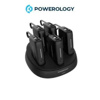 Powerology × 5 10000mAh Power Bank Station - Black product image — product view 2