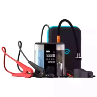 Powerology 8800mah Jump Start Air Compressor - Transparent product image — product view 2