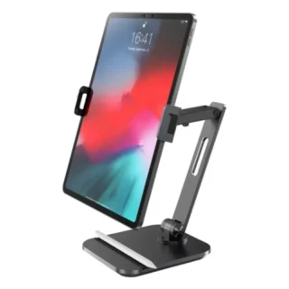 Powerology Smart-Clamp Phone & Tablet Mount - Black product image — product view 2
